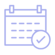 Calendar with checkmark icon
