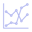 Line graph icon